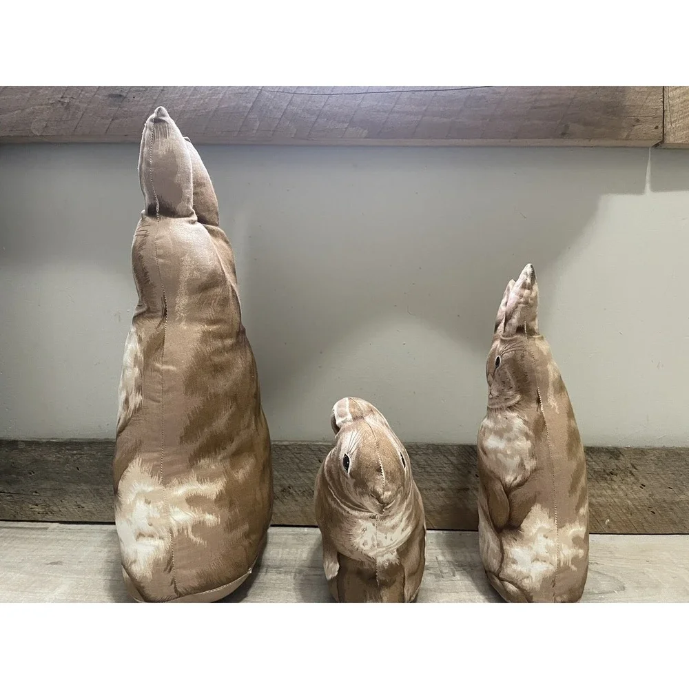 Vintage Brown‎ Rabbit Decorative Pillow Stuffed Animal 15